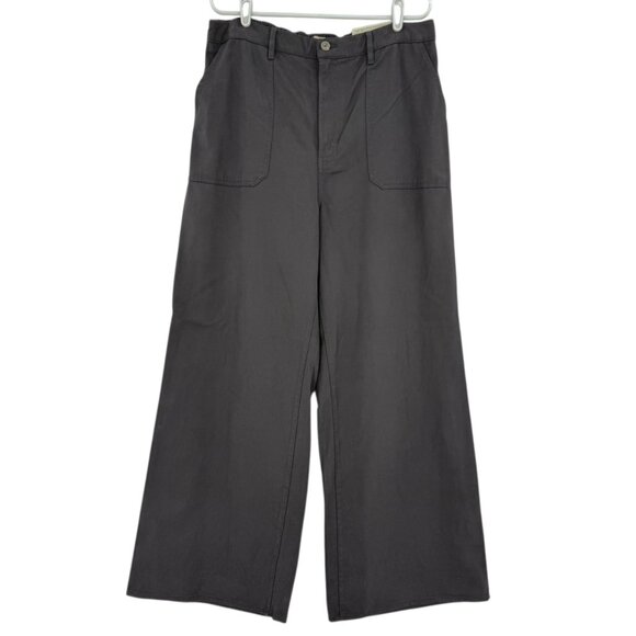 a.n.a Women's Highest Rise Elastic Back Waist Wide-Leg Black Pants Size 18 NWT - Picture 1 of 11